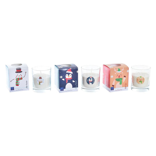 Candle DKD Home Decor Christmas Snow Doll (3 Units)-0