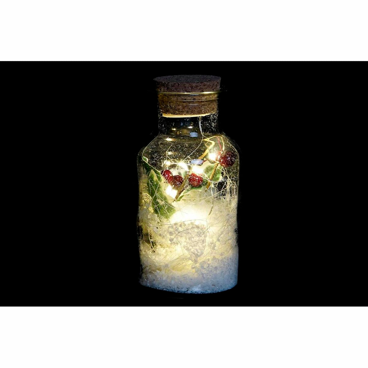 Lighting decoration DKD Home Decor Christmas Natural (6 x 6 x 14 cm) (3 Units)-1