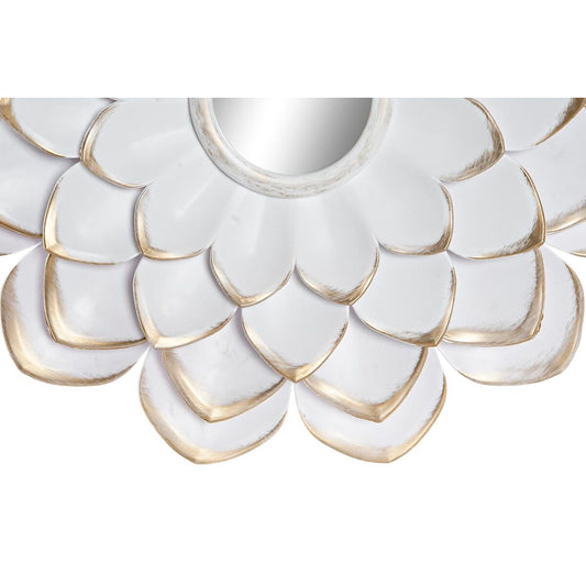 Mirror Set DKD Home Decor Mirror Champagne Golden White PP 2 Units (35 x 1,5 x 35 cm)-1
