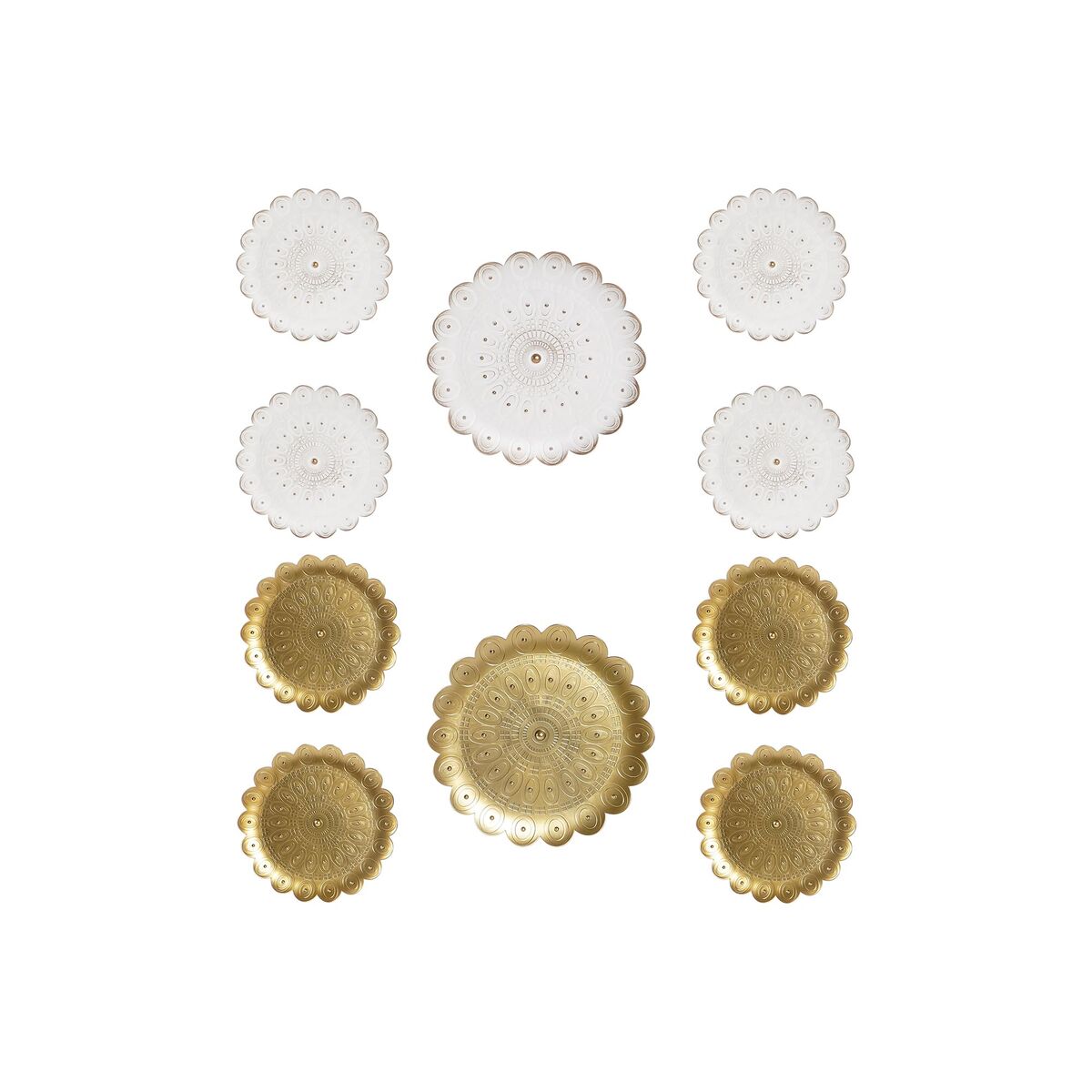 Decorative Figure DKD Home Decor (5 Pieces) (2 Units) Modern (35 x 2 x 35 cm)-1