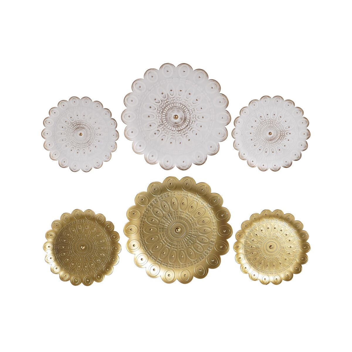 Decorative Figure DKD Home Decor (2 Units) Modern (35 x 2 x 35 cm)-0