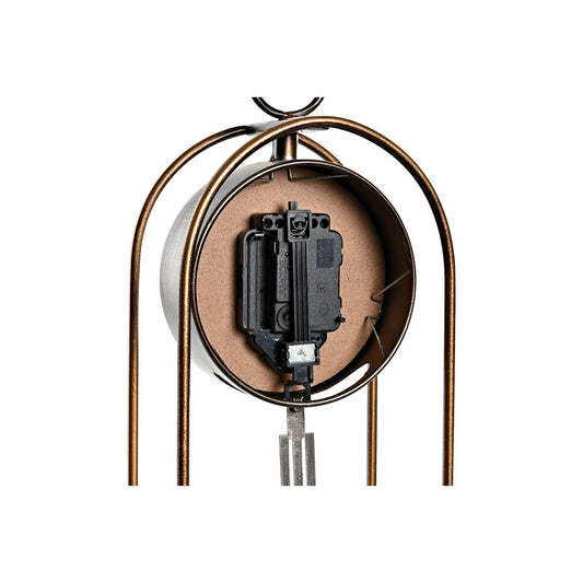 Table clock DKD Home Decor Crystal Black Golden Iron (17 x 12 x 46,5 cm) (2 Units)-1