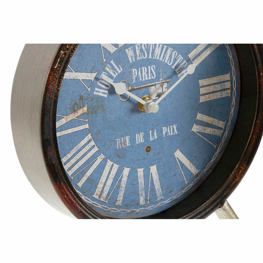 Table clock DKD Home Decor Blue Black Vintage (2 Units)-1