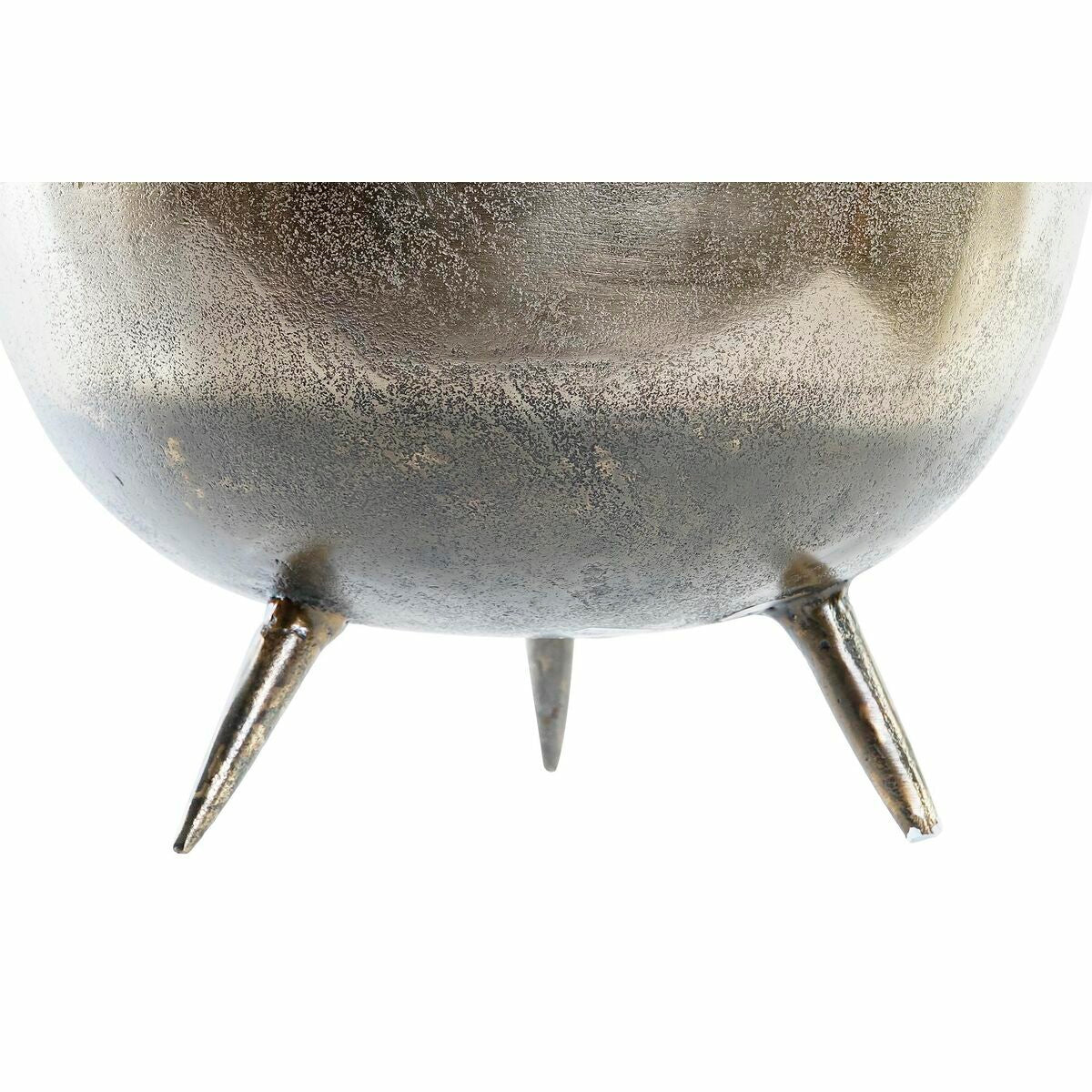 Centerpiece DKD Home Decor Golden Silver Aluminium 31 x 31 x 19,5 cm (2 Units)-2