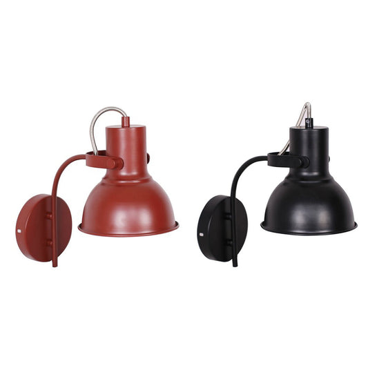 Wall Lamp DKD Home Decor 15 x 20 x 28 cm 16,5 x 26 x 28 cm Red Black Metal 220 V 50 W Loft (2 Units)-0