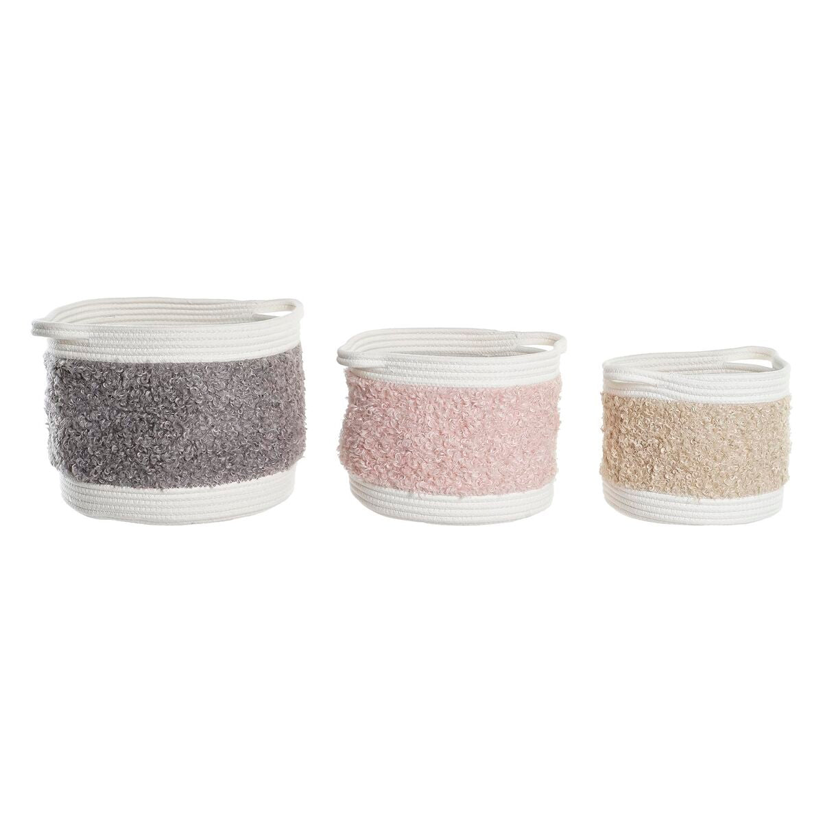 Basket set DKD Home Decor Children's 34 x 34 x 27 cm-3