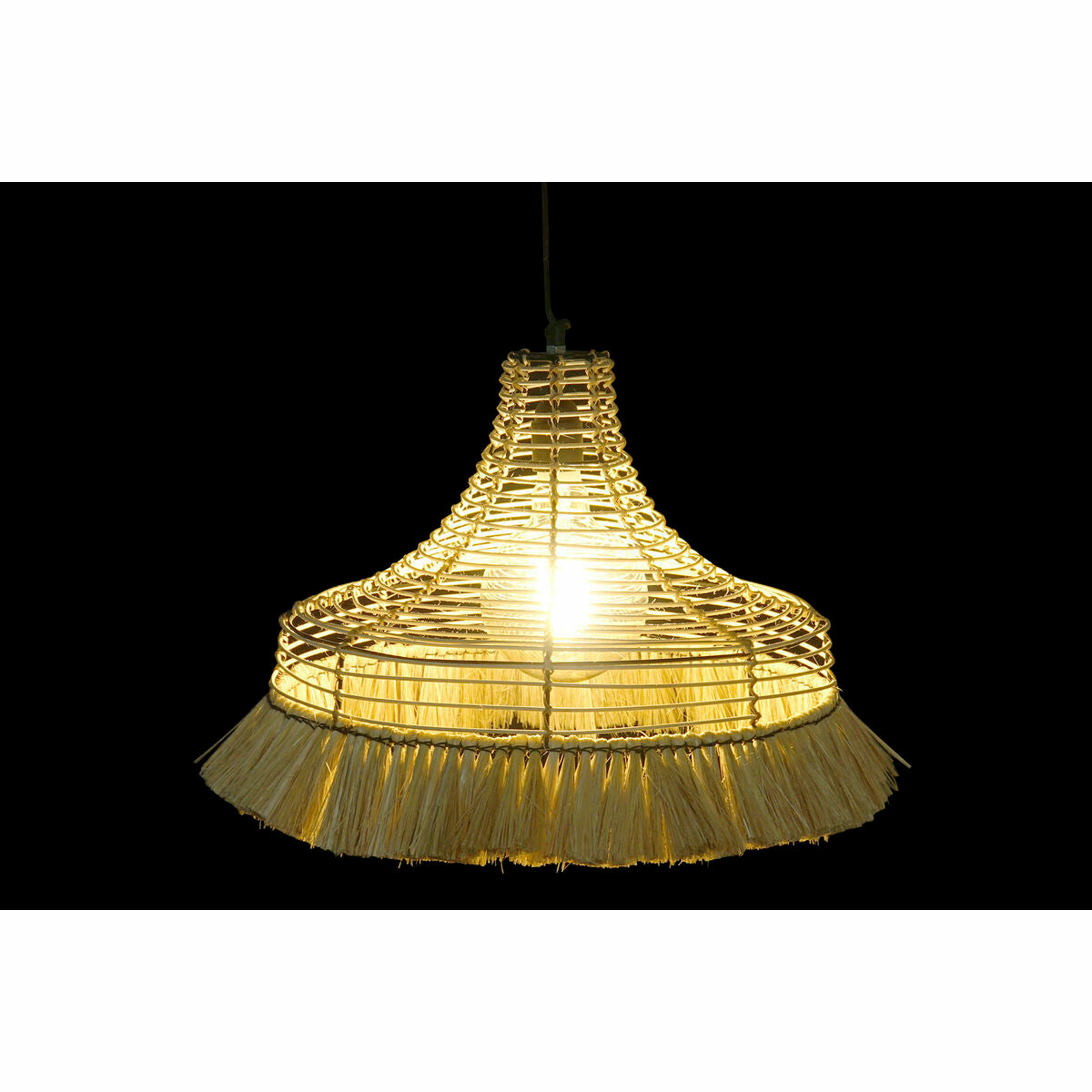 Ceiling Light DKD Home Decor Natural Metal 40 W Jute (45 x 45 x 36 cm)-4