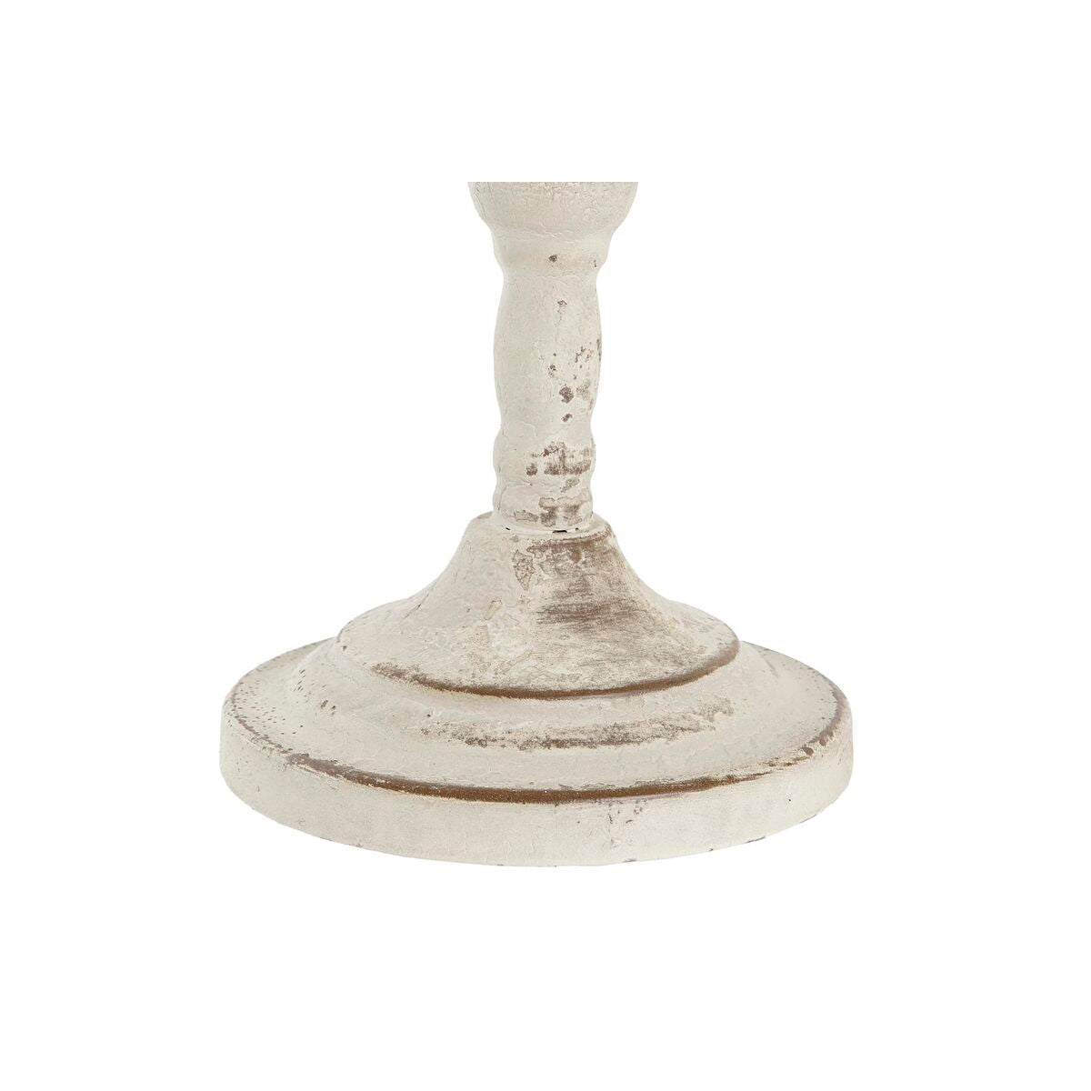 Candleholder DKD Home Decor Metal White 13 x 13 x 25 cm-1