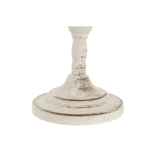 Candleholder DKD Home Decor Metal White 13 x 13 x 25 cm-1