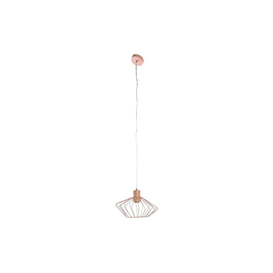 Ceiling Light DKD Home Decor 34 x 34 x 21 cm Silver Black Grey Pink Metal White 50 W 60 W Pinewood-1