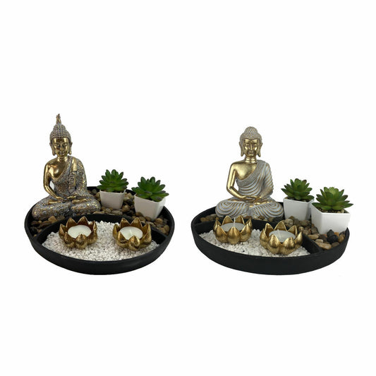 Decorative Figure DKD Home Decor 26 x 26 x 18 cm Oriental Garden (2 Units)-0