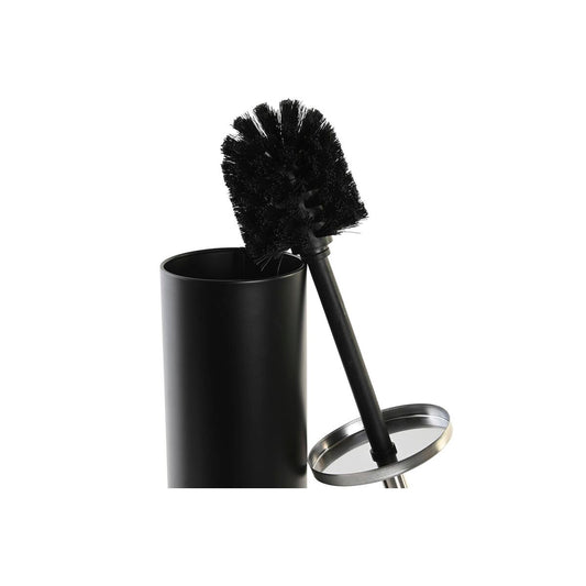 Toilet Brush DKD Home Decor 10 x 10 x 38,4 cm Silver Black Metal Stainless steel-1
