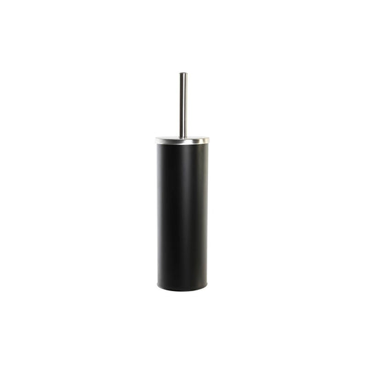 Toilet Brush DKD Home Decor 10 x 10 x 38,4 cm Silver Black Metal Stainless steel-0