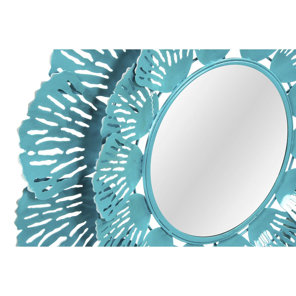 Wall mirror DKD Home Decor Blue White Coral Mediterranean 60 x 7 x 60 cm (2 Units) (2 Pieces)-1