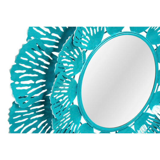 Wall mirror DKD Home Decor Blue White Coral Mediterranean 60 x 7 x 60 cm (2 Units) (2 Pieces)-1