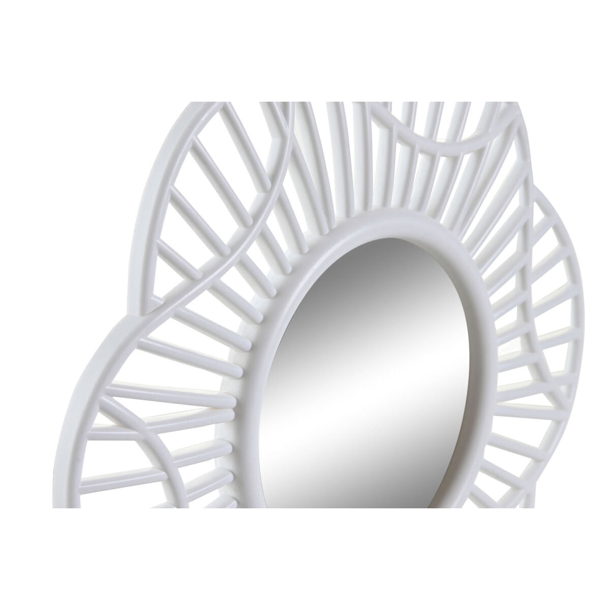 Mirror Set DKD Home Decor Crystal Golden White polypropylene (25 x 2 x 25 cm) (2 Units)-2