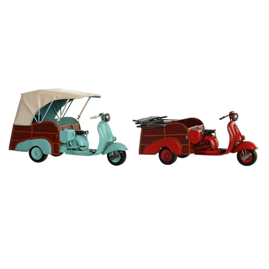 Decorative Figure DKD Home Decor Blue Red Vintage 38 x 16 x 22 cm (2 Units)-0