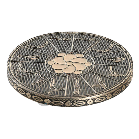 Essential oil burner DKD Home Decor Wood Aluminium Indian Man 10 x 10 x 1 cm Incense-0