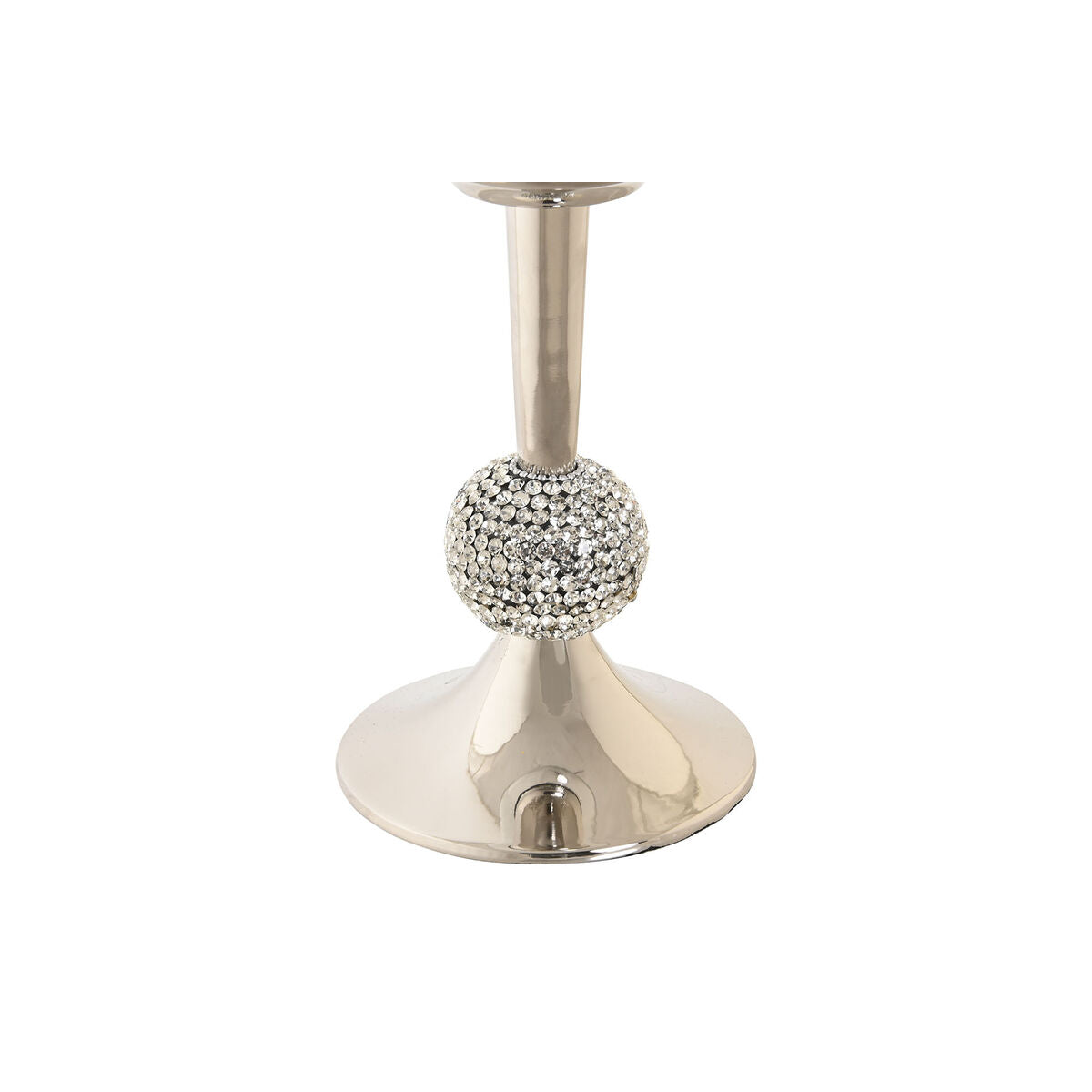 Candleholder DKD Home Decor 16 x 16 x 41 cm Silver Aluminium Acrylic-3