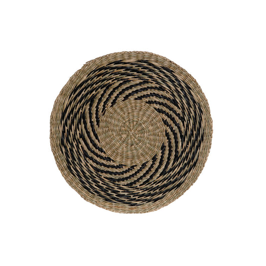 Table Mat DKD Home Decor Black Natural 38 x 38 x 1 cm-0