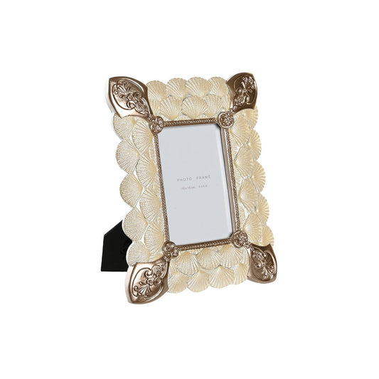 Photo frame DKD Home Decor 20,4 x 2,5 x 26 cm Copper White Resin Romantic-0