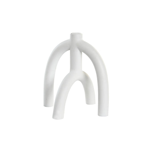 Candle Holder DKD Home Decor Scandi 21,5 x 21,5 x 23 cm White Resin-0