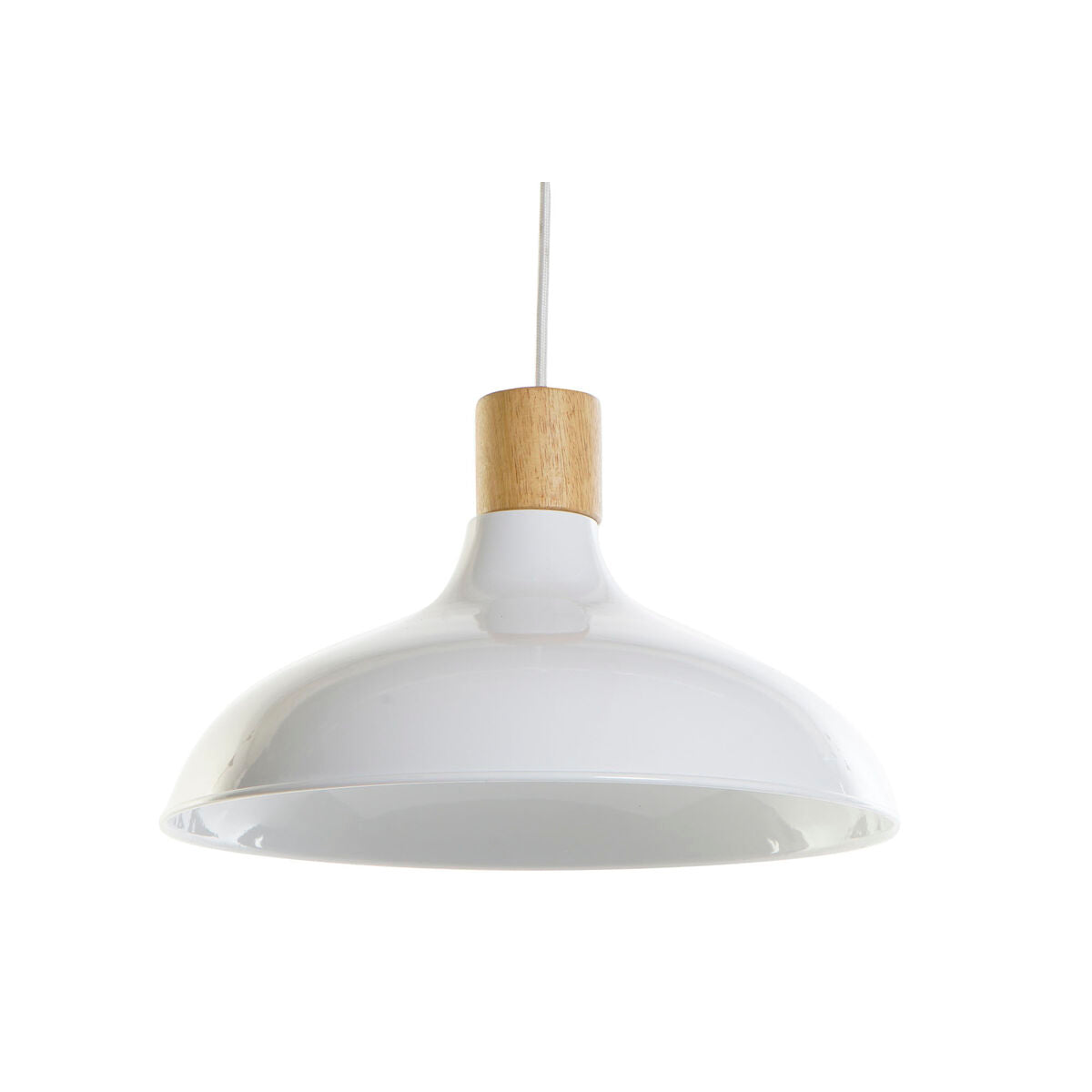 Ceiling Light DKD Home Decor White Brown Metal Pinewood 50 W 35,5 x 35,5 x 21 cm-1