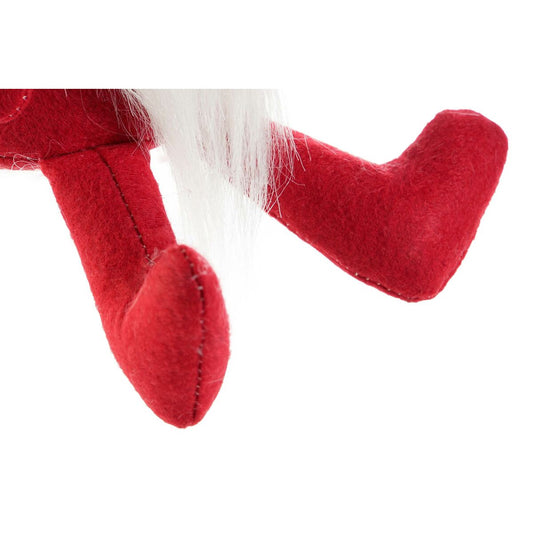 Christmas bauble DKD Home Decor White Red Gnome 10 x 10 x 40 cm (2 Units)-1