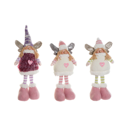 Christmas bauble DKD Home Decor Multicolour Elf 13 x 7 x 35 cm (3 Units)-0