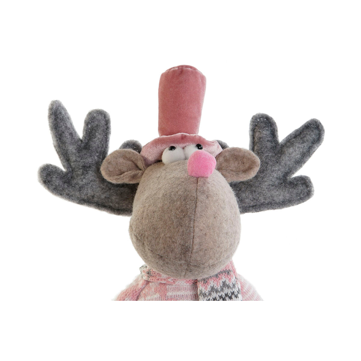 Christmas bauble DKD Home Decor Multicolour Reindeer 16,5 x 11,4 x 40,6 cm (2 Units)-2