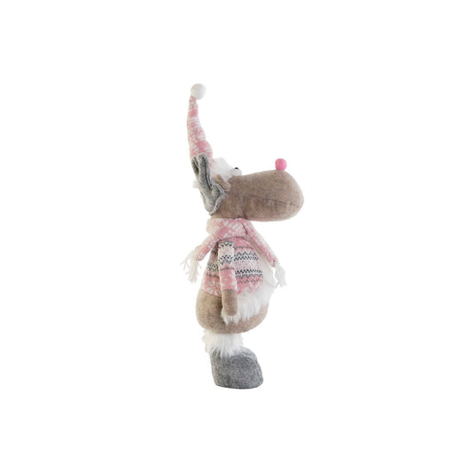 Christmas bauble DKD Home Decor Multicolour Reindeer 16,5 x 11,4 x 40,6 cm (2 Units)-1
