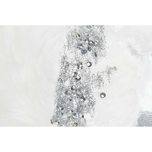 Christmas bauble DKD Home Decor White Squirrel 22 x 11 x 22 cm (2 Units)-1