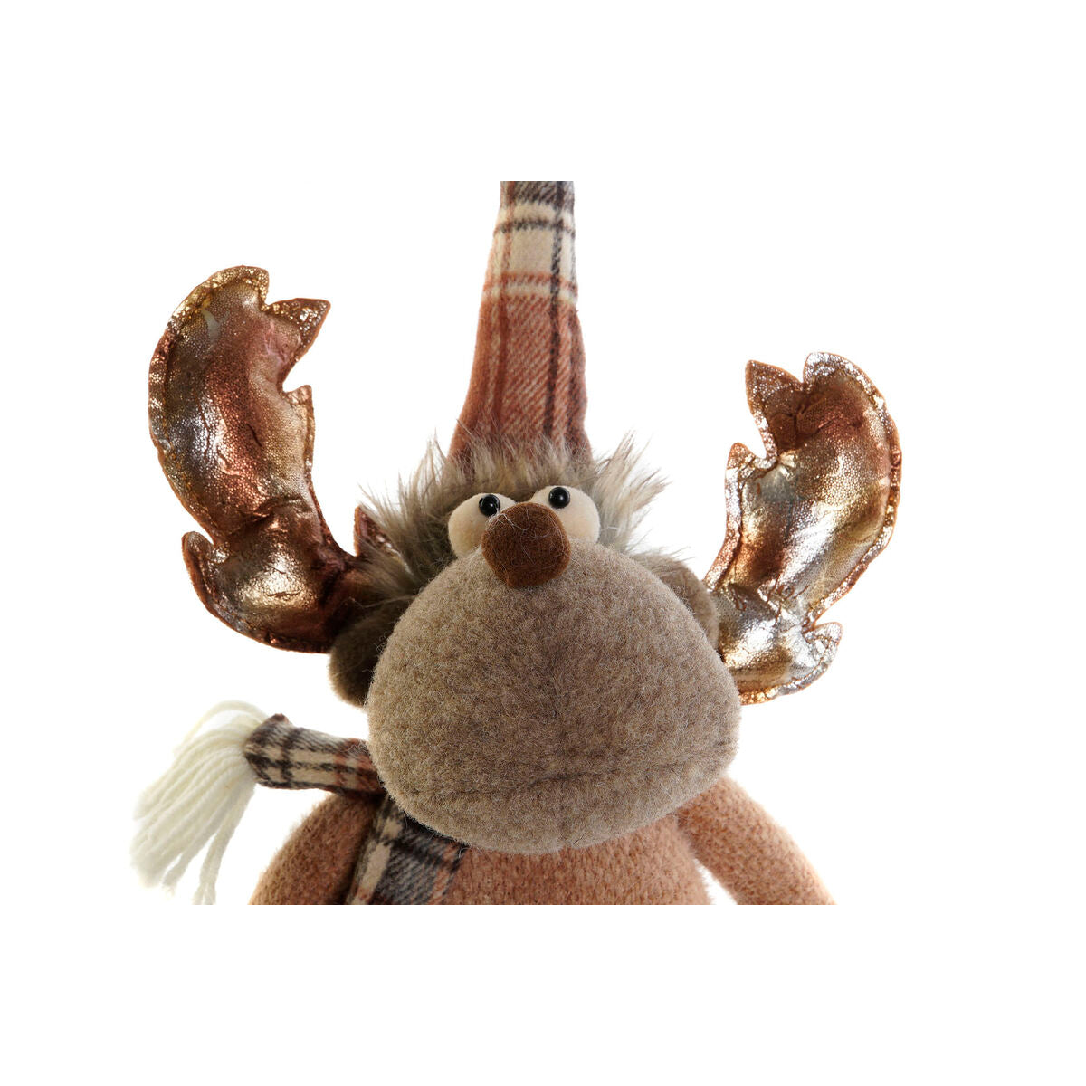 Christmas bauble DKD Home Decor Brown Reindeer 18 x 17 x 48 cm (2 Units)-2