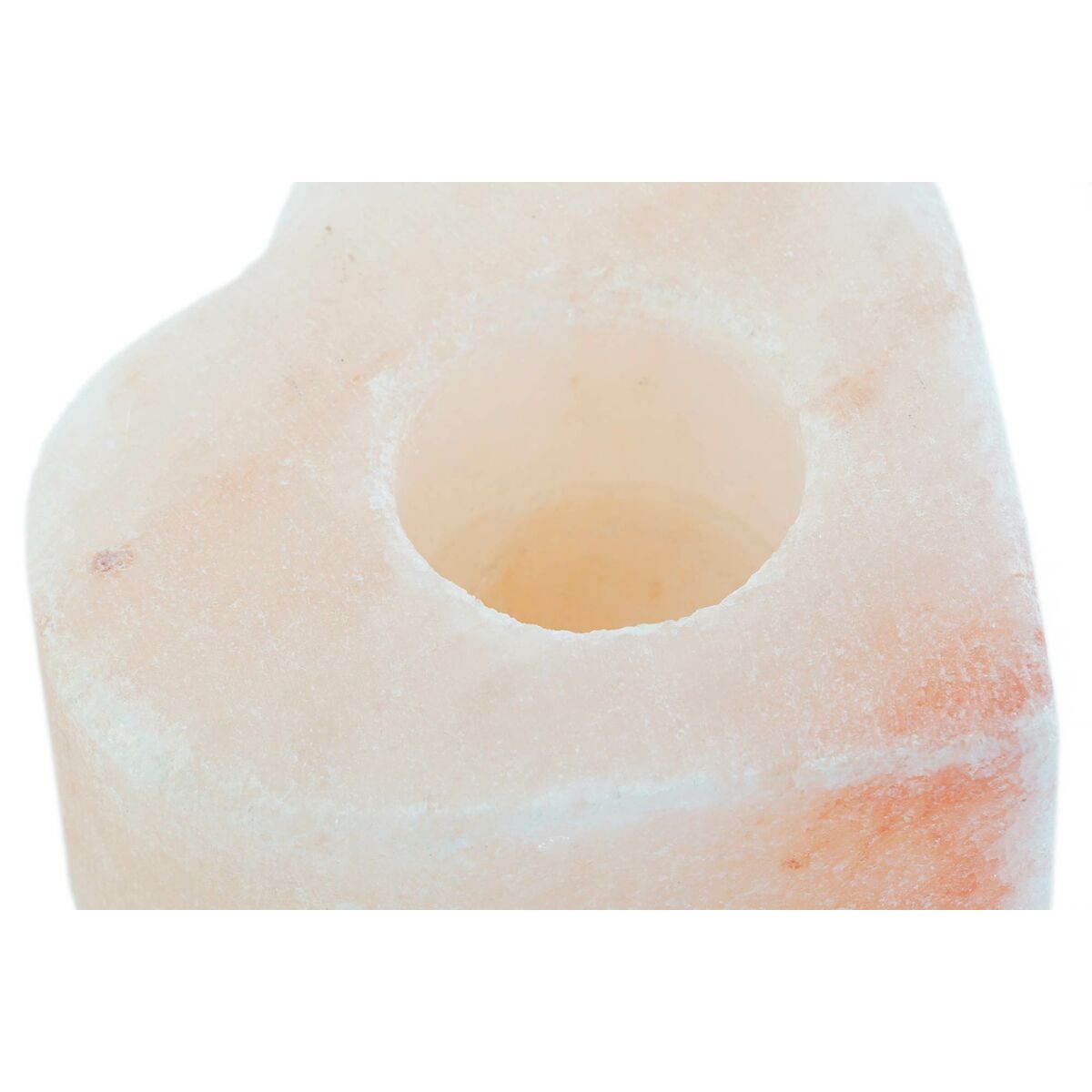 Candleholder DKD Home Decor Pink Natural Salt 11 x 11 x 5 cm (2 Units)-2