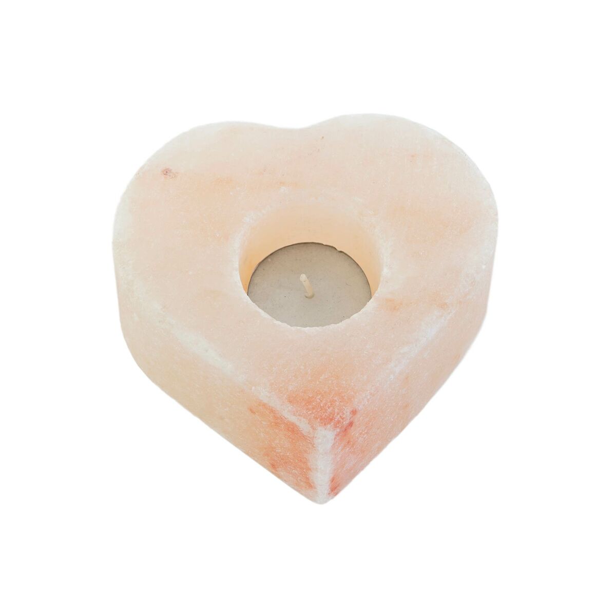 Candleholder DKD Home Decor Pink Natural Salt 11 x 11 x 5 cm (2 Units)-1
