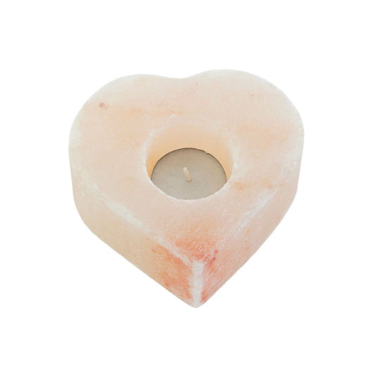 Candleholder DKD Home Decor Pink Natural Salt 11 x 11 x 5 cm (2 Units)-1