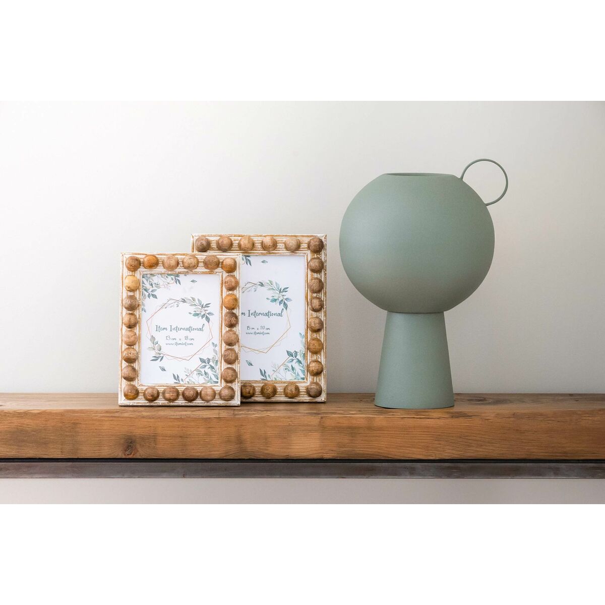 Photo frame Home ESPRIT White Brown Crystal Mango wood 21 x 3 x 26 cm-3