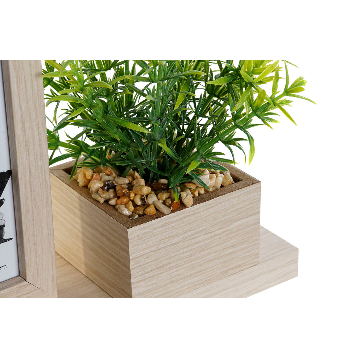 Photo frame Home ESPRIT Natural MDF Wood Scandinavian 25 x 7 x 19 cm-2
