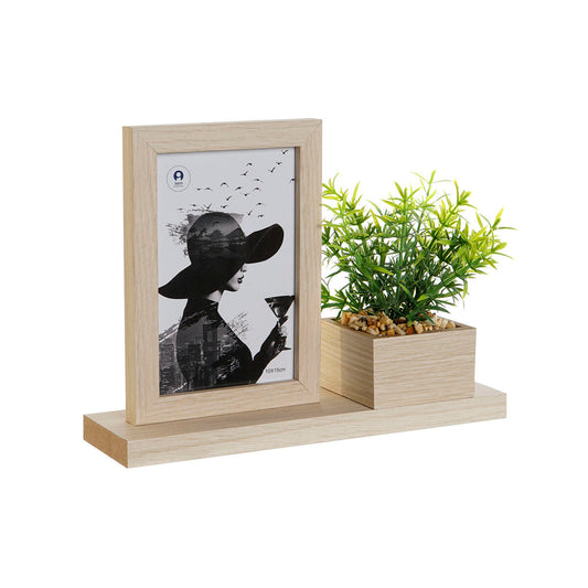 Photo frame Home ESPRIT Natural MDF Wood Scandinavian 25 x 7 x 19 cm-0