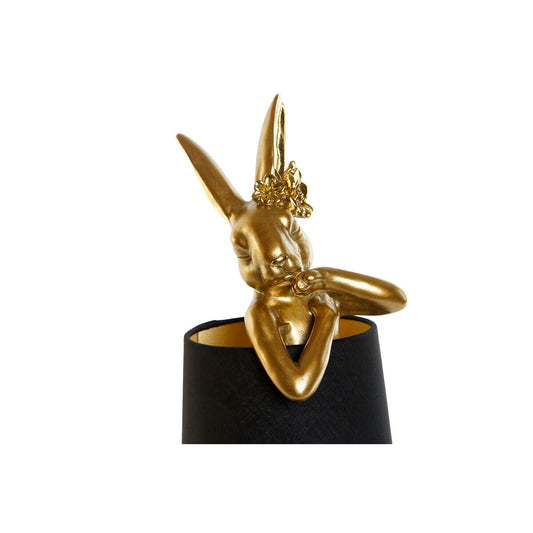 Desk lamp Home ESPRIT Black Golden Resin 40 W 220 V 16 x 16 x 43 cm-0