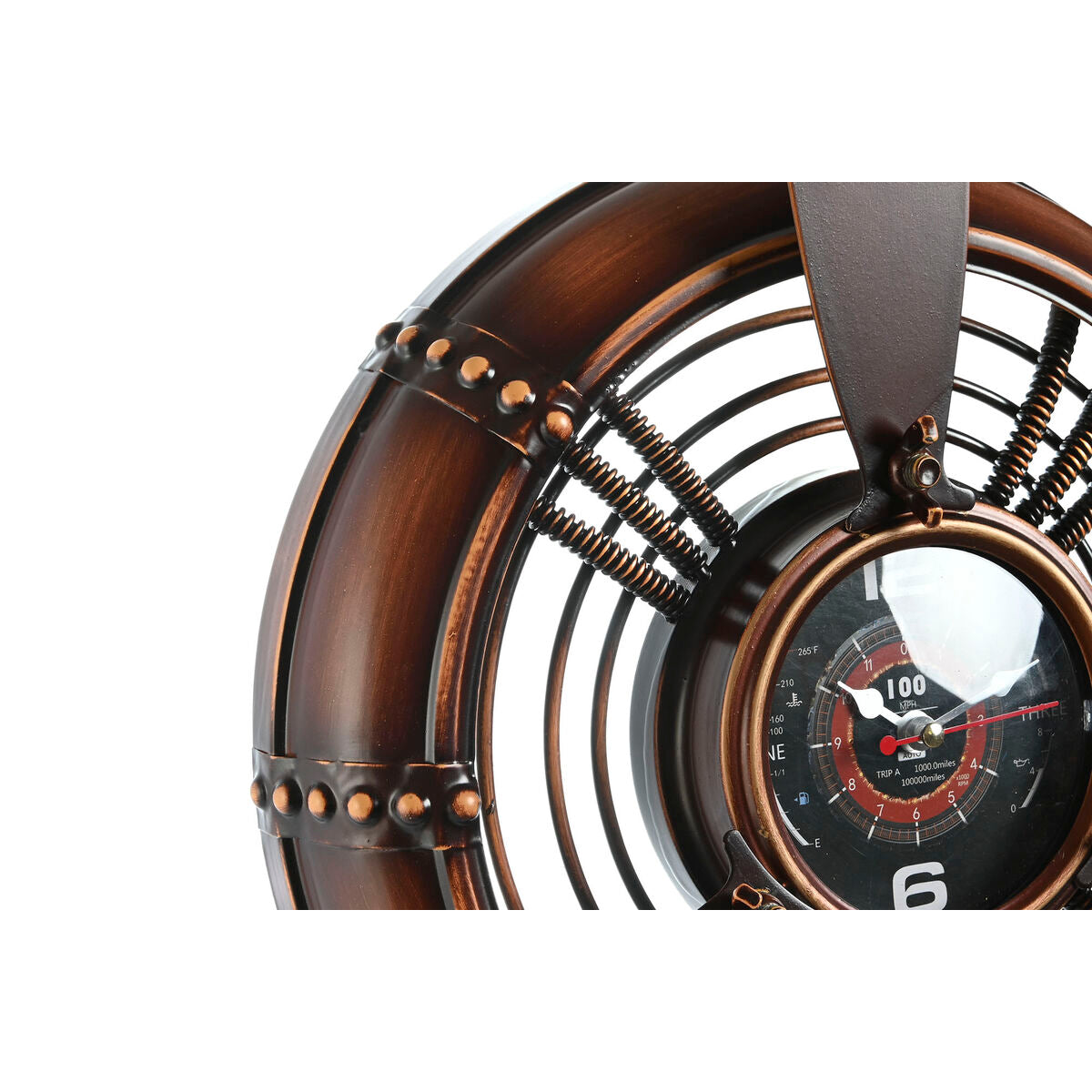 Wall Clock Home ESPRIT Copper PVC Metal Helices 75,5 x 8 x 75 cm-3