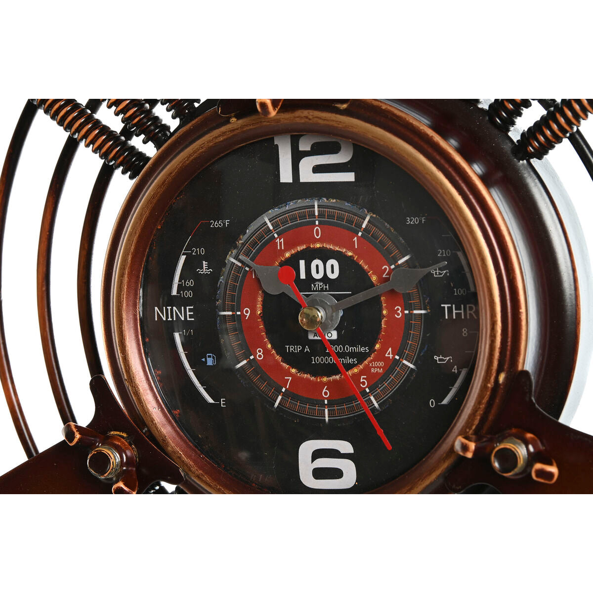Wall Clock Home ESPRIT Copper PVC Metal Helices 75,5 x 8 x 75 cm-2