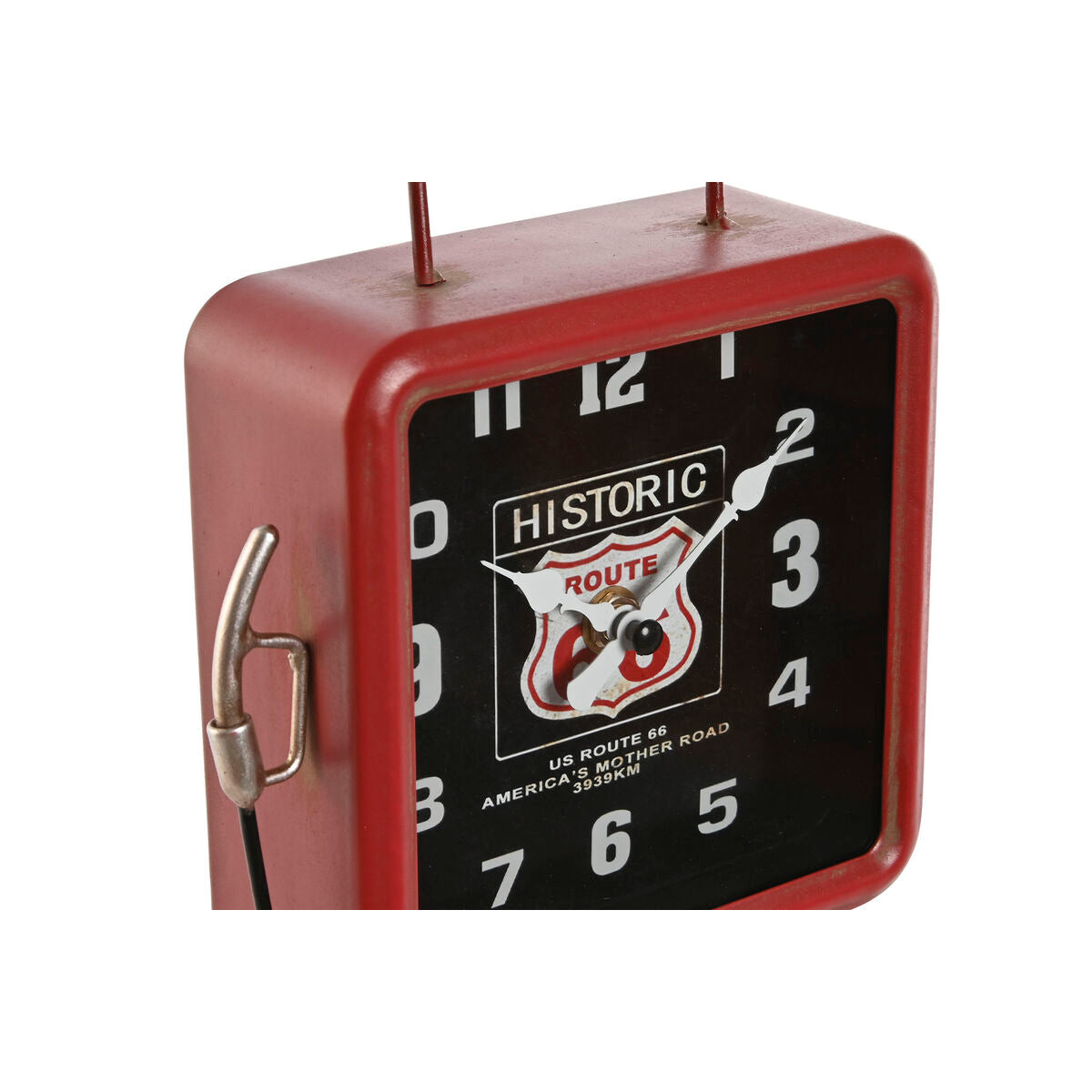 Table clock Home ESPRIT Red Vintage gasolinera-2