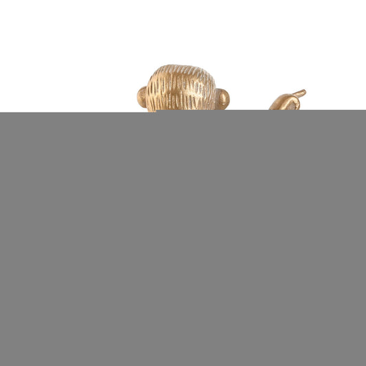 Decorative Figure Home ESPRIT Golden Monkey Tropical 14 x 10 x 14 cm (3 Units)-1