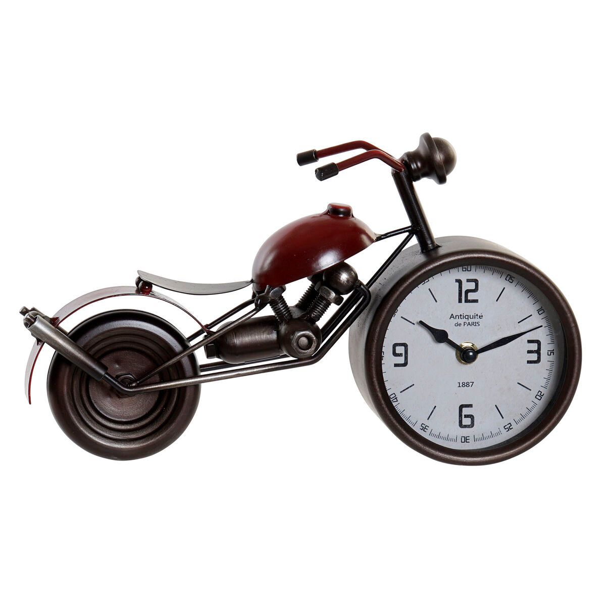 Table clock Home ESPRIT Red Motorbike Vintage-0