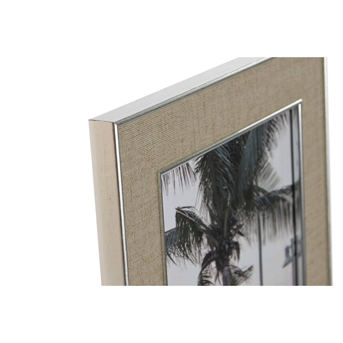 Photo frame Home ESPRIT Silver Crystal polystyrene Romantic 20,5 x 1,5 x 25,5 cm-1
