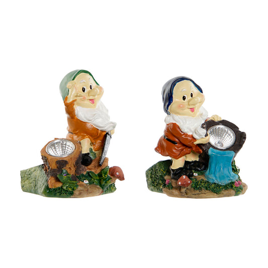 Garden gnomes Home ESPRIT Multicolour 11,5 x 11 x 15,2 cm (2 Units)-1