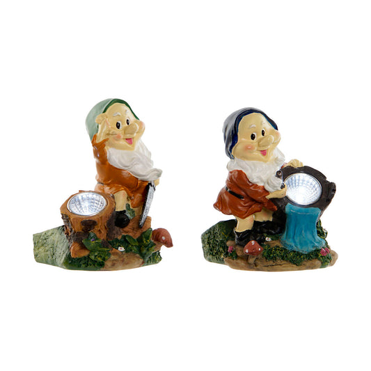 Garden gnomes Home ESPRIT Multicolour 11,5 x 11 x 15,2 cm (2 Units)-0