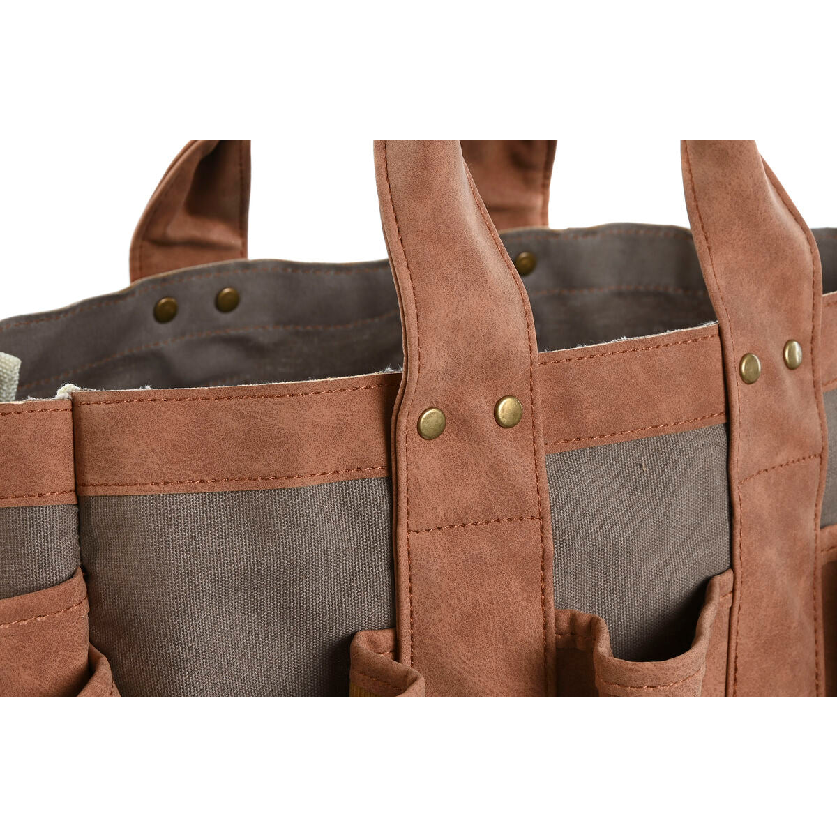 Tool Holder Home ESPRIT Bag Garden Brown 47 x 18 x 27 cm-2