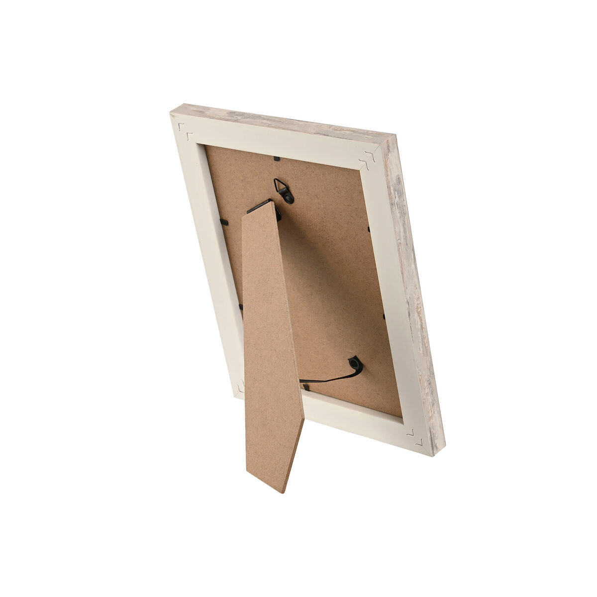 Photo frame Home ESPRIT White Natural Crystal polystyrene Scandinavian 19,5 x 2 x 24,5 cm (2 Units)-1